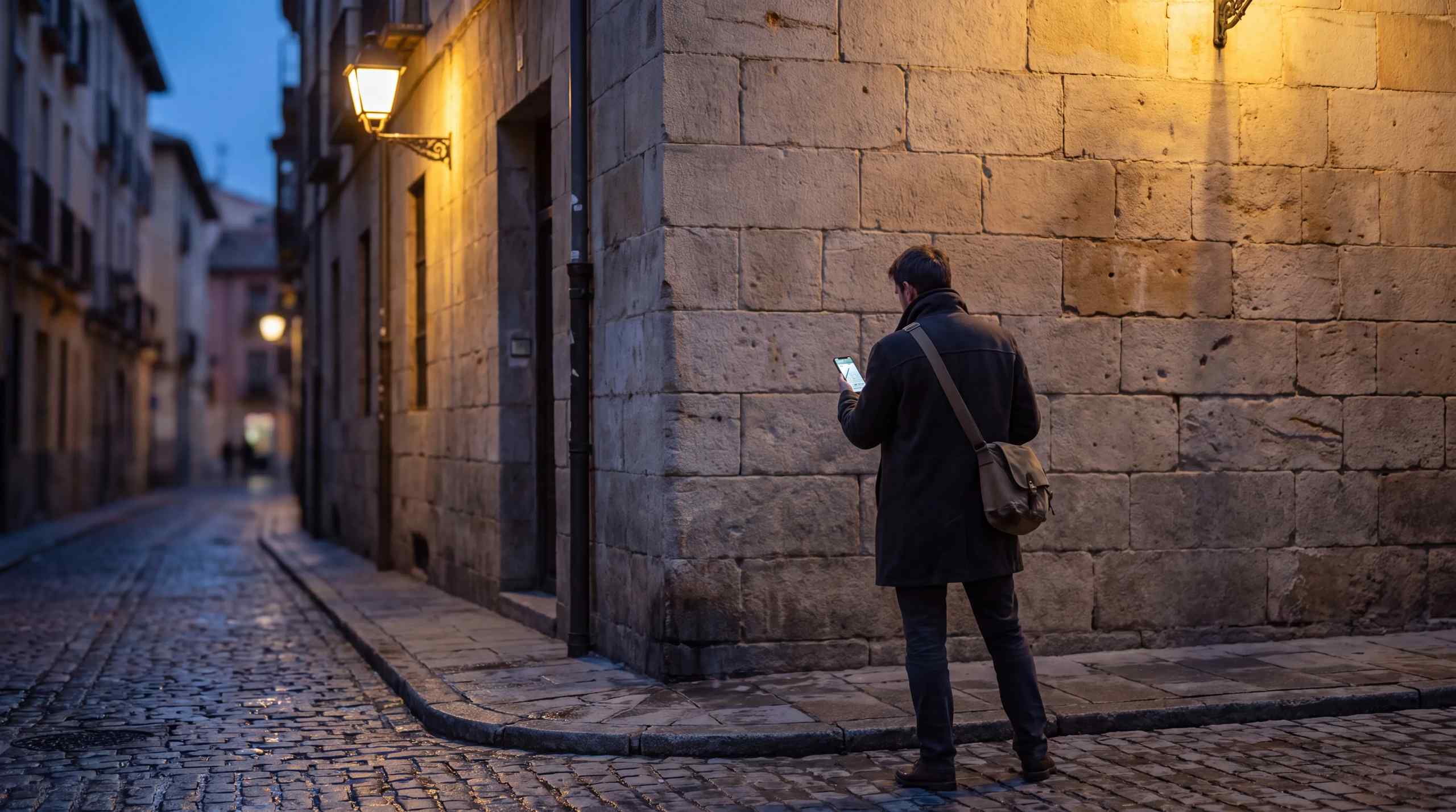 A tourist looking for a restaurant that doesn't exist.